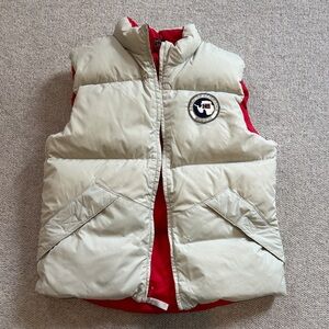 Napapijri Kids Vest in Cream and Red
